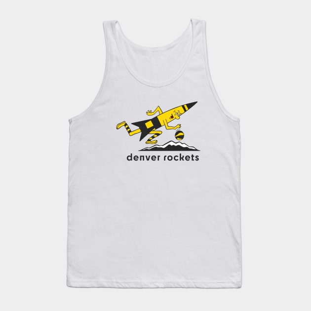 Defunct Denver Rockets Basketball 1973 Tank Top by LocalZonly